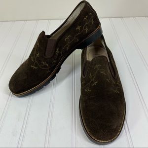 Roman Brown suede leather loafers
